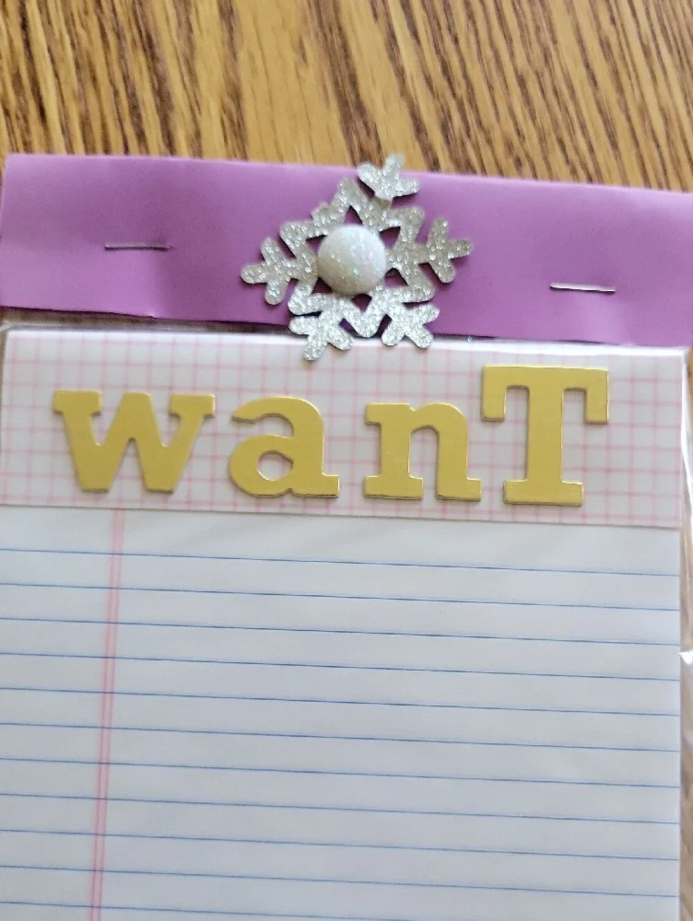 Set Of 5 Handmade Holiday Themed Magnetic Notepad Set
